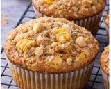 A picture of step 4 of Mango Macadamia Muffins.