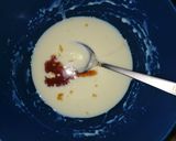 A picture of step 3 of Milk drizzled puff puff.