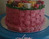 Foto langkah ke 3 dari resep Birthday cake Flower's.