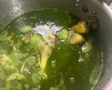 Foto del paso 6 de la receta: Arroz verde con pollo