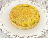 A picture of step 3 of Tuna and Leek Quiche.