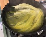 Une image de l'étape 4 de Poireaux vinaigrette à l'effiloché de jambon cru.