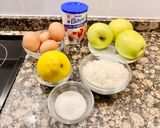Foto del paso 1 de la receta: “Pudín con manzana y coco” (“Pudding with apple and coconut”)
