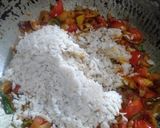 A picture of step 3 of Onion poha.