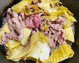 Hình bước làm 3 của món Bò Xào Cải Chua