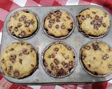 A picture of step 8 of Banana Chocolate Muffins.