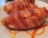 Csirkemell baconben áfonya szósszal recept fázis 1 fotója