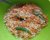 A picture of step 2 of Cabbage And Carrot Thoran.