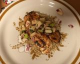 A picture of step 8 of Chili Lime Pan Seared Tilapia with Apple Salsa and Quinoa.