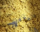 A picture of step 1 of Besan ladoo.