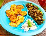 মুসুর ডালের বড়া দিয়ে মূলো শাক ভাজা (muli saag bhaja recipe in Bengali) রেসিপির ধাপ 5 ছবি