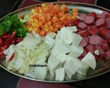 Foto langkah ke 1 dari resep Tumis Tofu dan Sosis (saus Teriyaki).