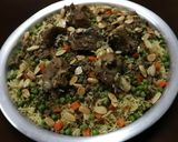 صورة لخطوة 1 من وصفة أرز باللحم مع بازيلا وجزر