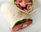 A picture of step 6 of My Bacon,Tomato,Wild Rocket & soft cheese + Mayonnaise Wrap 😍.