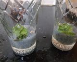 A picture of step 1 of RoohAfza Rose Mojito.