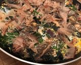 A picture of step 10 of Japanese inspired salmon and soba frittata.