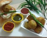 A picture of step 5 of Vada Pav.