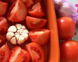 Foto del paso 1 de la receta: Pasta con crema de tomate y guanciale