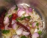 A picture of step 2 of Mullangi sambar.