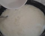 A picture of step 3 of Chocolate kalakand.