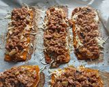 Foto del paso 6 de la receta: Paninis con base de calabaza y zanahoria, con carne y champiñón