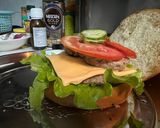 Hình bước làm 3 của món Hamburger sáng