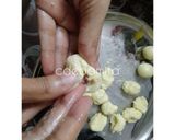 A picture of step 6 of Stuffed Gulab Jamun (without refined sugar).
