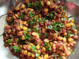 क्रिस्पी स्वीट कॉर्न चिल्ली चाट (Crispy sweet corn chilli chaat recipe in hindi)