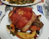 Foto del paso 6 de la receta: Codillo al vino y patatas con sobrasada mallorquina