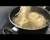 A picture of step 1 of Schezwan noodles.