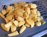 Une image de l'étape 4 de Pommes de terre à la tomate, coriandre et épices.