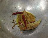 A picture of step 2 of Kumro Potoler Chokka (Bengali Style veg sabzi).