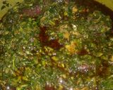 A picture of step 1 of Edikang Ikong soup. #Surprise.