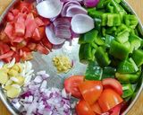 কড়াই পনির(Kadhai Paneer recipe in bengali) রেসিপির ধাপ 5 ছবি