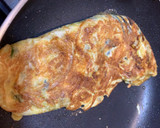 Foto del paso 3 de la receta: Tortilla francesa rellena de mezcla de lechuga 4 estaciones