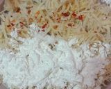 A picture of step 5 of Lucknowi matar chaat in rosti disc.