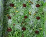 A picture of step 3 of Paan gulkand burfi.