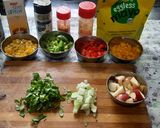 A picture of step 4 of Russian salad.