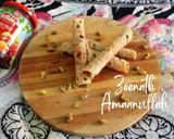A picture of step 4 of Mini Roti Jam Wraps.