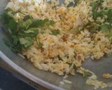 A picture of step 3 of Phodnicha rice.