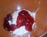 A picture of step 2 of Cottage Cheese Cracker Topper.