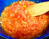 A picture of step 5 of Tomato Basil Sauce with Mascarpone & Parmesan Cheese.