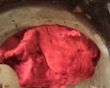 A picture of step 2 of Beetroot Lotus modak.