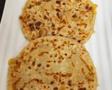 A picture of step 4 of Puranpoli (Regional Icon)Gujarati style vedmi.