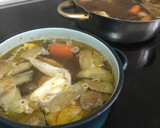 Foto del paso 1 de la receta: Sopa de arroz con garbanzos