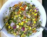 Une image de l'étape 3 de Salade de quinoa et maïs aux légumes grillés.