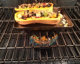 A picture of step 4 of California Farm Stuffed Butternut Squash Dinner.