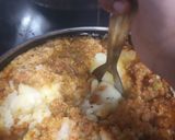 A picture of step 3 of Pav bhaji shots.
