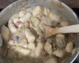 Une image de l'étape 3 de Tarte endives quenelles jambon champignons au fromage de chèvre.