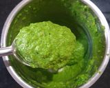A picture of step 6 of Hara Chana sabji.